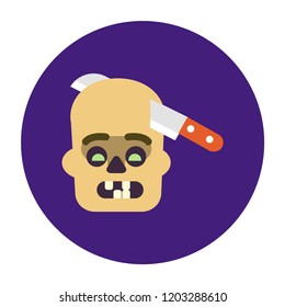 Zombie icons set