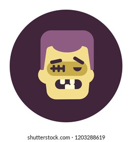 Zombie icons set