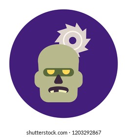 Zombie icons set