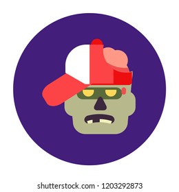 Zombie icons set