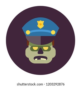 Zombie icons set
