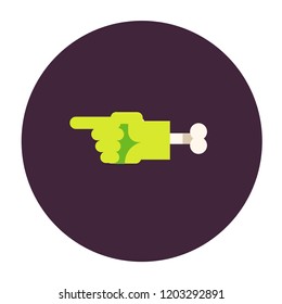 Zombie icons set