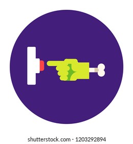 Zombie icons set