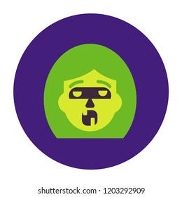 Zombie icons set