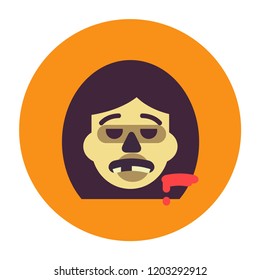 Zombie icons set