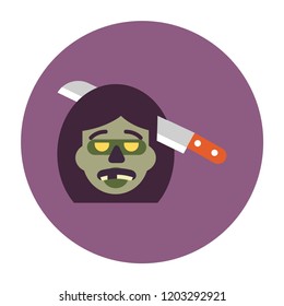Zombie icons set