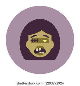 Zombie icons set