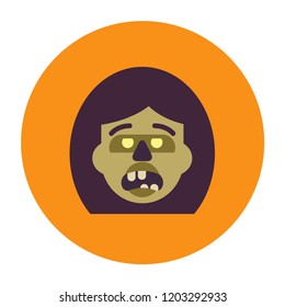 Zombie icons set