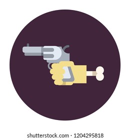 Zombie icons set