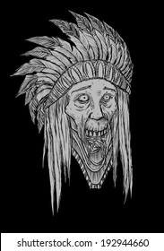 Zombie Indian Head