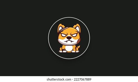 Zombie Inu, ZINU Token cryptocurrency logo on isolated background with copy space. 3d vector illustration of Zombie Inu, ZINU token icon banner design concept.