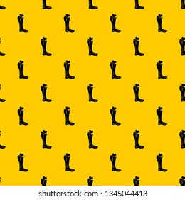 Zombie leg pattern seamless vector repeat geometric yellow for any design
