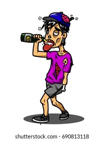 Zombie like feel  drunk