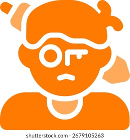 zombie line style icon design