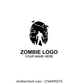 ZOMBIE LOGO BLACK - Vector illustration, EPS10.
