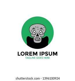 Zombie logo vector, Horror, Scary