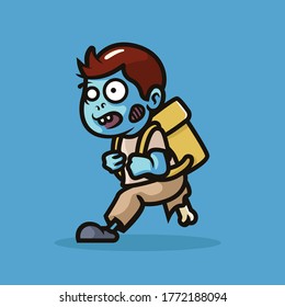 Zombie Mascot illustration design vector template