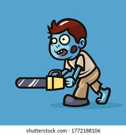 Zombie Mascot illustration design vector template