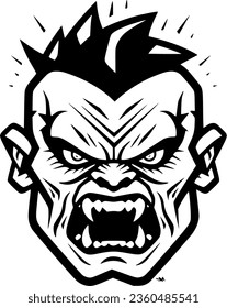 Zombie | Minimalist and Simple Silhouette - Vector illustration