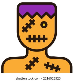 zombie modern concept ui ux icon for website, app, presentation, flyer, brochure etc.