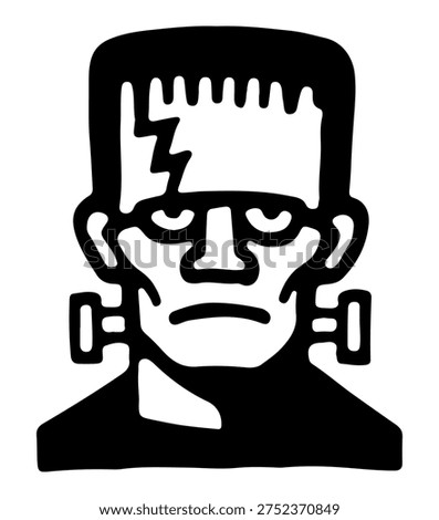 zombie monster dracula frankenstein mummy werewolf design cartoon set	