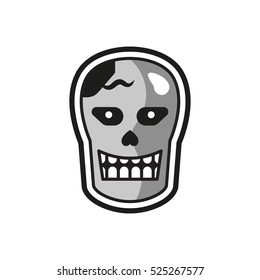 Zombie Monster Head Logo Design Template