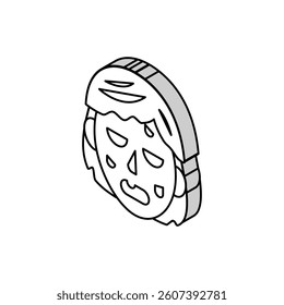 zombie monster isometric icon vector. zombie monster sign. isolated symbol illustration