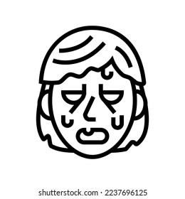 zombie monster line icon vector. zombie monster sign. isolated contour symbol black illustration