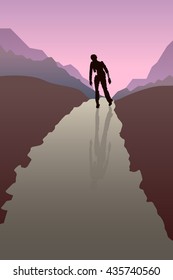 zombie in mountains 01