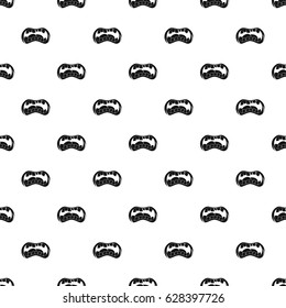 Zombie mouth pattern seamless in simple style vector illustration