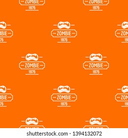 Zombie nightmare pattern vector orange for any web design best