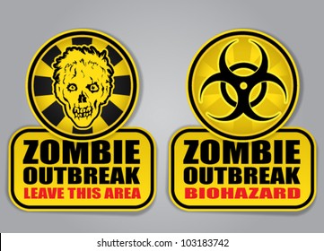 Zombie Outbreak Biohazard warning signals