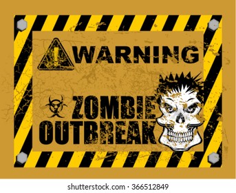 zombie outbreak, sign