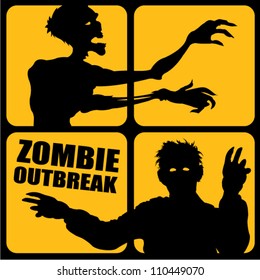 Zombie Outbreak silhouettes