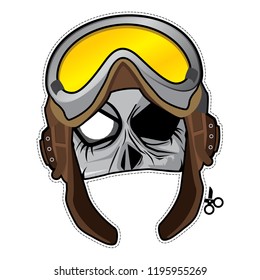 Zombie Paper Mask Vector Design Template