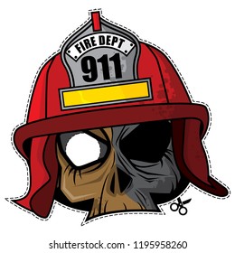 Zombie Paper Mask Vector Design Template
