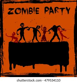 Zombie party background
