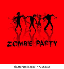 Zombie party background