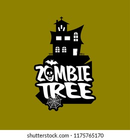 Zombie Party typography design vector