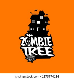 Zombie Party typography design vector