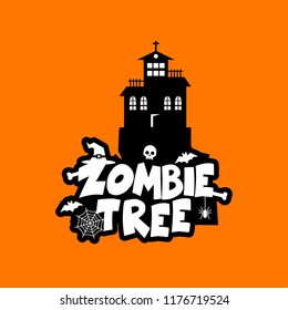 Zombie Party typography design vector 