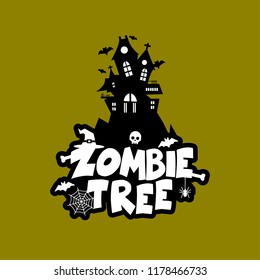 Zombie Party typography design vector