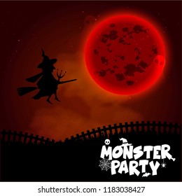 Zombie Party typography design vector