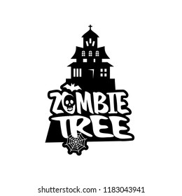 Zombie Party typography design vector 