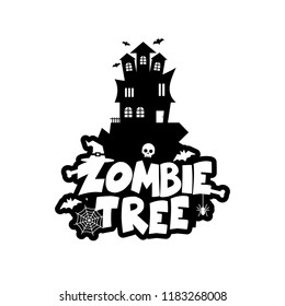 Zombie Party typography design vector 