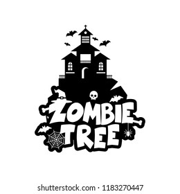 Zombie Party typography design vector 