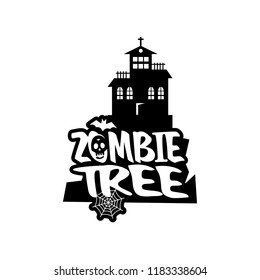 Zombie Party typography design vector 