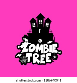 Zombie Party typography design vector