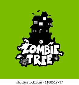 Zombie Party typography design vector 