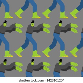 Zombie pattern seamless. Zombies background. Undead texture